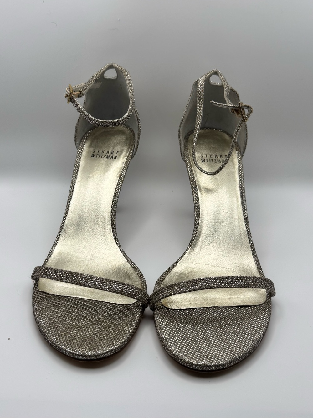 Stuart Weitzman Metallic Gold Heels